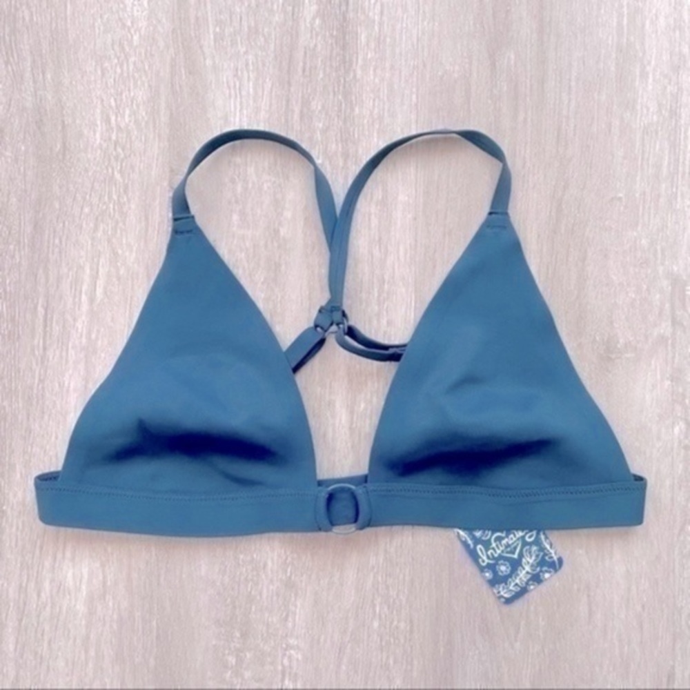 Free People S NWT Blue Neo Oh Scuba Bralette New - Picture 3 of 4
